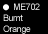 ME702 BURNT ORANGE METALLIC PAINT